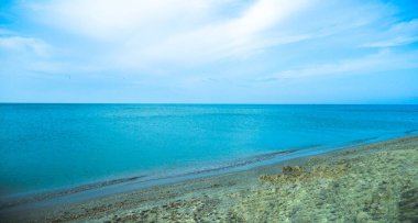 Karadeniz kıyısındaki kumlu sahil