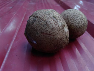 Güzel sapodilla meyve fotoğrafları. 