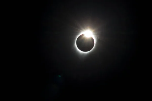 Total solar eclipse near totality, The Great American Eclipse, 2017 — Stock Photo, Image