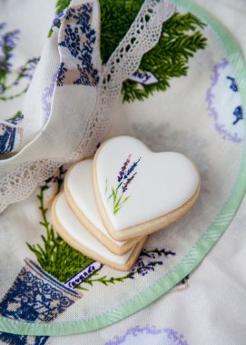 cookies topped with white glaze clipart