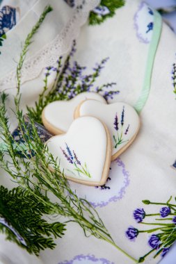 cookies topped with white glaze clipart