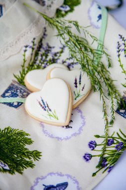 cookies topped with white glaze clipart