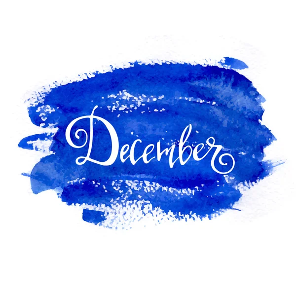 December kalligrafie teken — Stockfoto