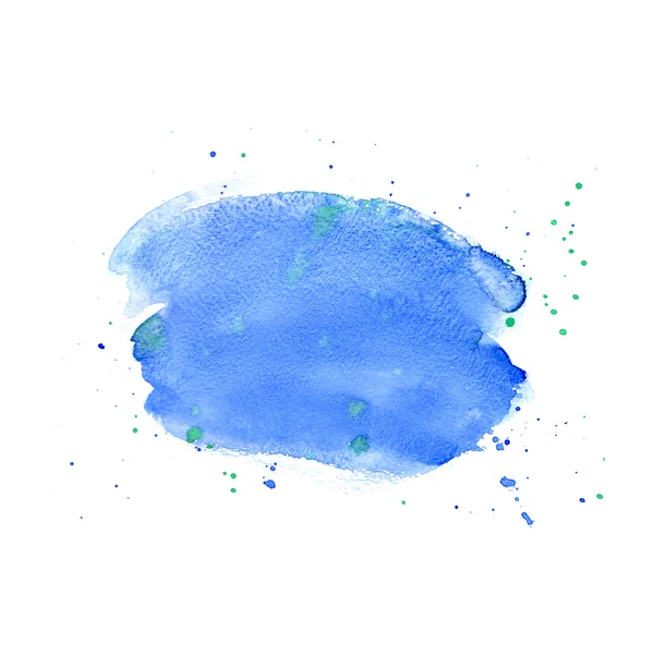 Яркая голубая акварель — стоковое фото