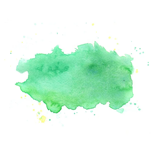 Bright green watercolor — Stock Photo, Image