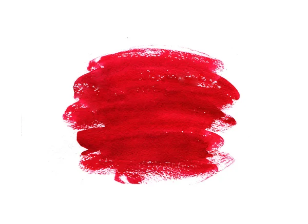 Acquerello rosso brillante — Foto Stock