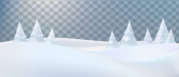 Paysage Neige Papier Peint Noël Avec Des Flocons Neige Tombant — Image vectorielle