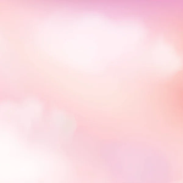 Fantasy Sky Háttér Aranyos Pasztell Színek Reális Stílusban Rózsaszín Felhők — Stock Vector
