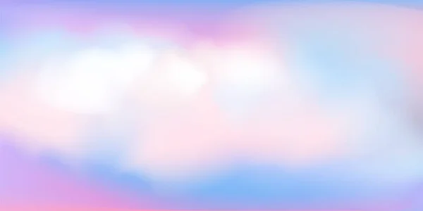 Fondo Cielo Fantasía Con Lindos Colores Pastel Estilo Realista Vector — Archivo Imágenes Vectoriales