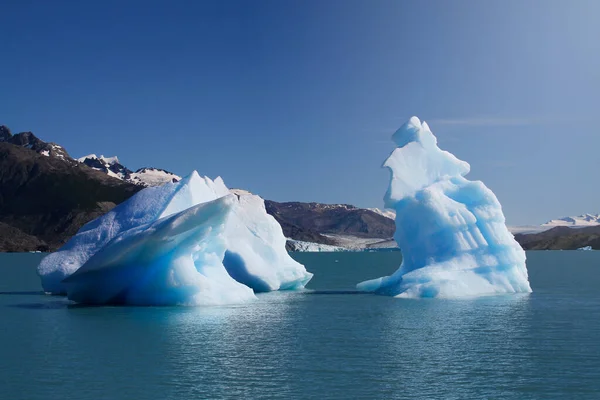 Floating Icebergs Lake Patagonia Argentina — Stock Photo, Image