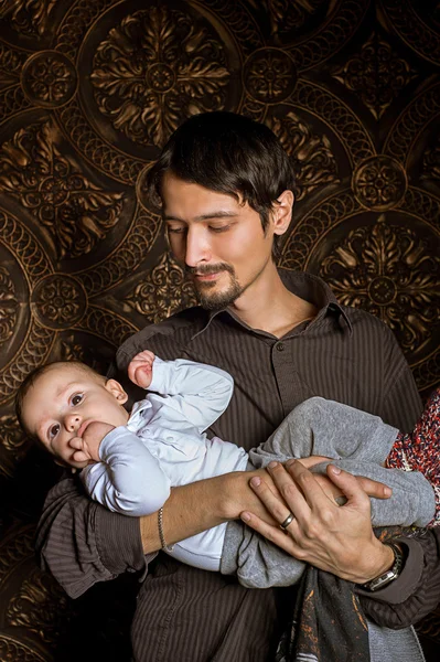 Papà con bambino — Foto Stock