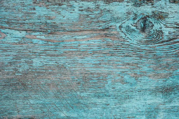 Velha prancha de couro pintado em azul — Fotografia de Stock