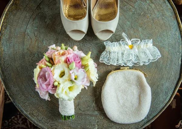 Accessori da sposa donna — Foto Stock