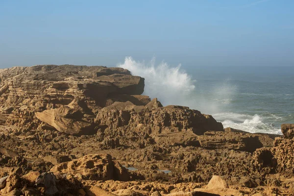 Rochas Largo Costa Oceano Atlântico Costa Marrocos — Fotografia de Stock