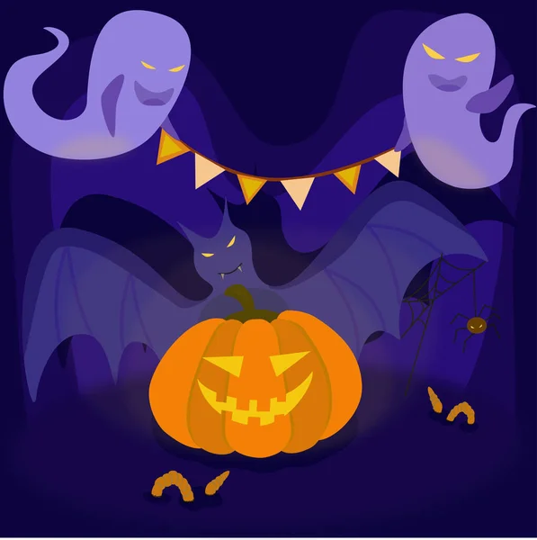 Ilustrace Téma Halloween — Stockový vektor