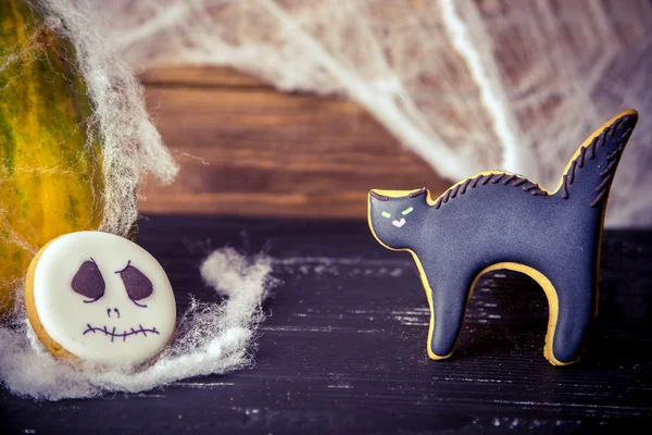 Cerca de vista en dulces caseros de Halloween —  Fotos de Stock