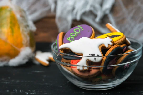 Tazón de galletas de Halloween —  Fotos de Stock
