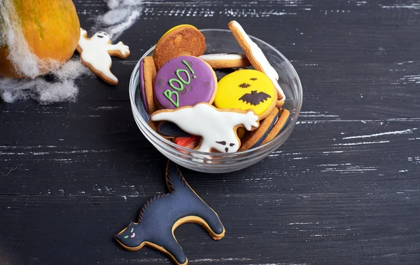 Tazón de galletas de Halloween —  Fotos de Stock
