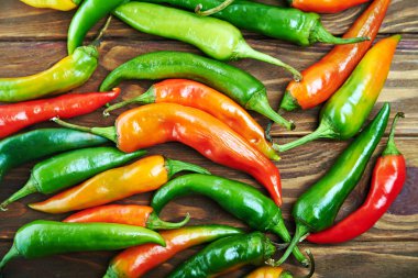 Biber, biber bir ürün yelpazesine yakın çekim