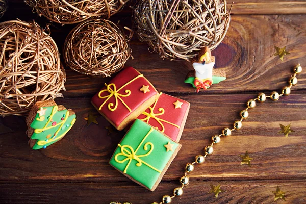 Galletas de jengibre de Navidad. Bodegón . —  Fotos de Stock