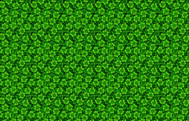 Yaprak deseni. Yoncalı tasarım için vektör illüstrasyonu. Yonca 3D beyaz arkaplanda izole edildi.