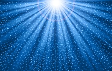 Soyut Parlak Mavi Işık arkaplanı. Zarif illüstrasyon. Temel RGB