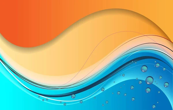 Abstrato Mar Ondas Praia Oceano Banner Background Básico Rgb —  Vetores de Stock