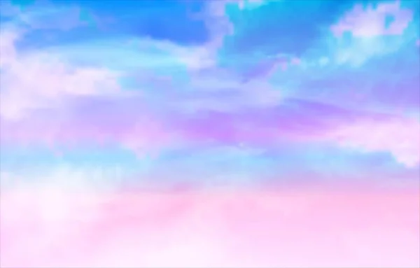 Belíssimo Céu Roxo Azul Com Nuvem —  Vetores de Stock