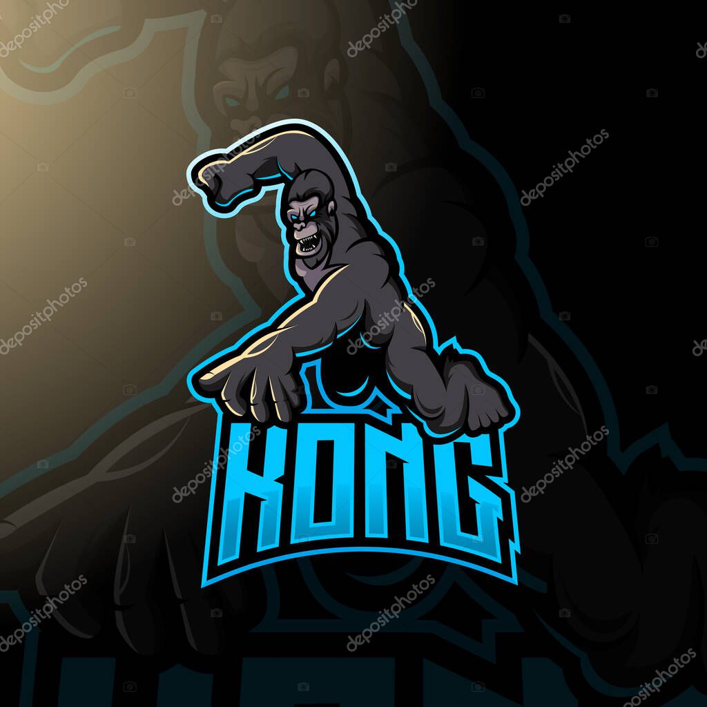 Kong logo for esport, gaming or team