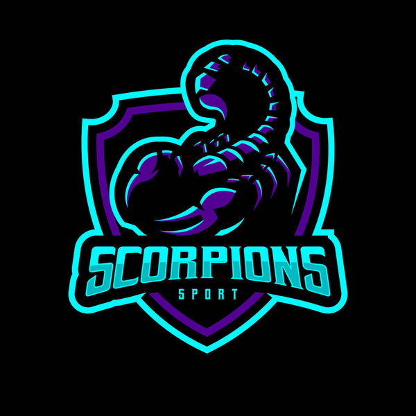 Scorpion Mascot Logo Design for Sport Eport Gaming Team