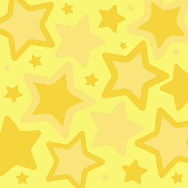 Background Yellow Stars Vector Illustration — Stock Vector