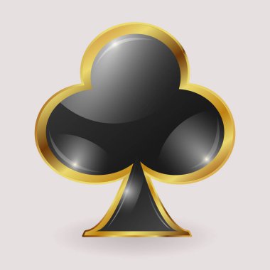 Cam parlayan ve altın kenarlı kulüp kartlarının resmi. Simge, işaret, sembol olarak kullanılabilir. 3 boyutlu vektör illüstrasyonu.