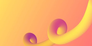 Jelibon solucanı. Renkler sarı, kırmızı ve mor. 3 boyutlu vektör illüstrasyonu.