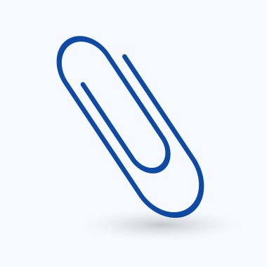 Mavi bir ataç. İzole edilmiş. Vektör illüstrasyonu.