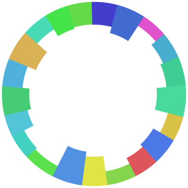 Çember çerçevesinin soyut renkli teknolojisi.