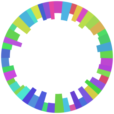 Çember çerçevesinin soyut renkli teknolojisi.