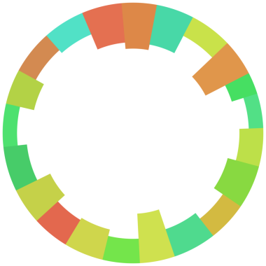 Çember çerçevesinin soyut renkli teknolojisi.