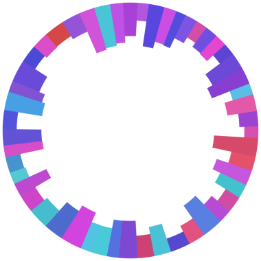 Çember çerçevesinin soyut renkli teknolojisi.