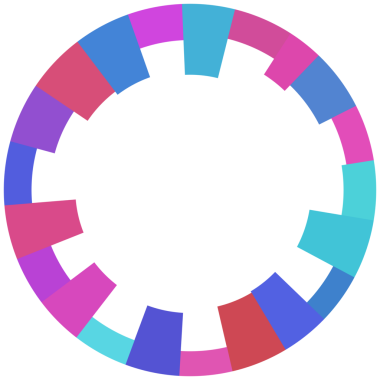 Çember çerçevesinin soyut renkli teknolojisi.