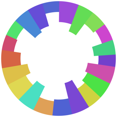 Çember çerçevesinin soyut renkli teknolojisi.
