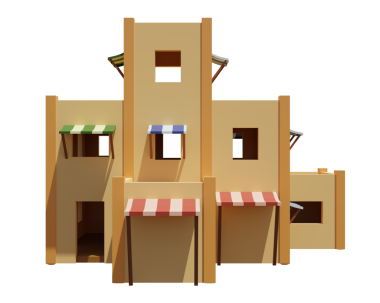 Desert House 'da. 3D görüntüleme. Mimarlık sanatı.