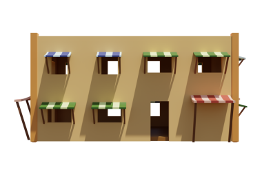 Desert House 'da. 3D görüntüleme. Mimarlık sanatı.