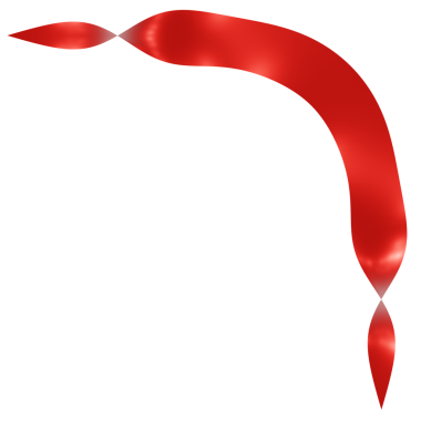 Kıvrımlı ve spiral şeklinde kırmızı bir kurdele. 3B görüntüleme.