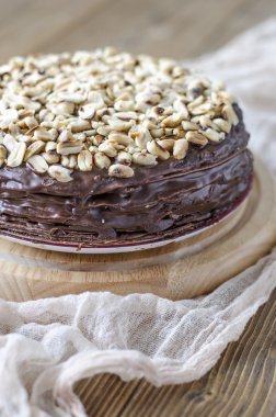 Çikolata soslu çikolatalı kek gözleme  