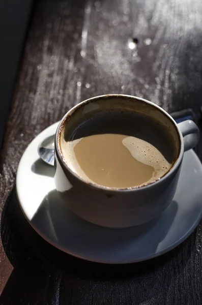 A cup of coffee on nature — Stock Photo, Image