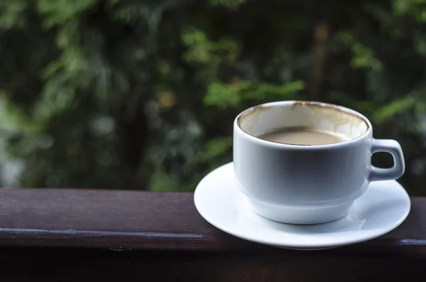 Una taza de café en la naturaleza — Foto de Stock