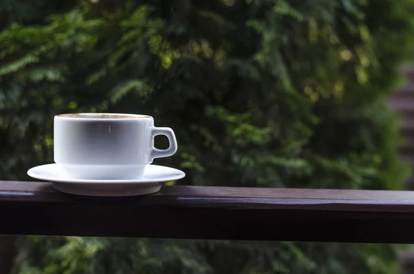 Una taza de café en la naturaleza — Foto de Stock