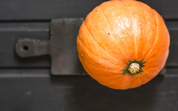 Calabaza en la pizarra negra —  Fotos de Stock