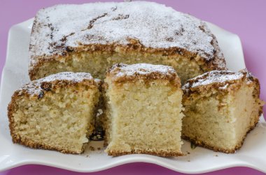 İspanyolca Pasta krema şeker ile sünger