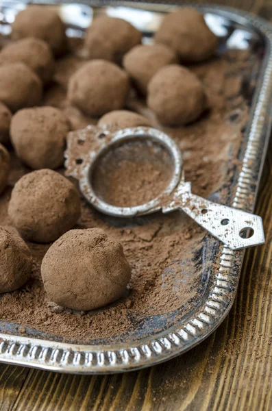 Schokoladentrüffel mit Kichererbsen — Stockfoto